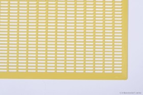 Segeberger Kunststoff Rundgitter 435 x 435 mm, gelb