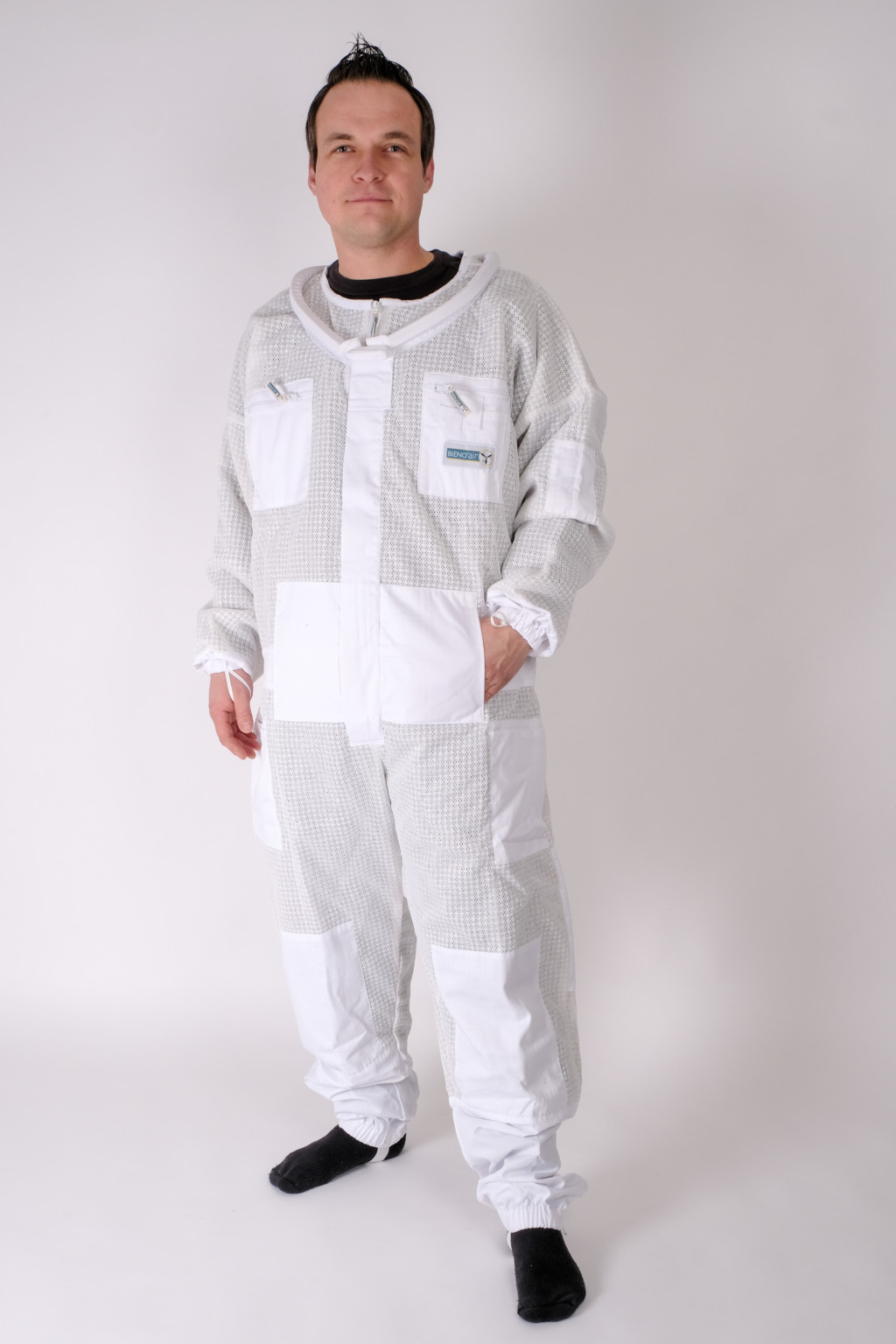 Produktbild von Qualitäts Imkeranzug, Imkeroverall Mit Wulstkragen Zur Anbringung Eines Imkerschleiers Groesse 128 Bis 4xl, Geprueft Und Zertifiziert 4501697540