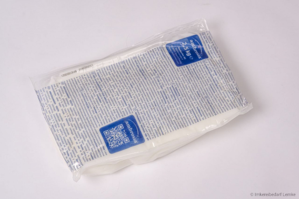 Produktbild von Ambrosia Futterteig 10 X 2,5 Kg – Bienenfutter Im Portionspack Für Die Winterfütterung