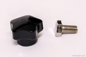 Imgut® schwarzer Drehknauf mit Innengewinde