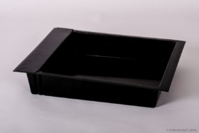 Herold Futtertrog 8 Liter, Kunststoff, schwarz